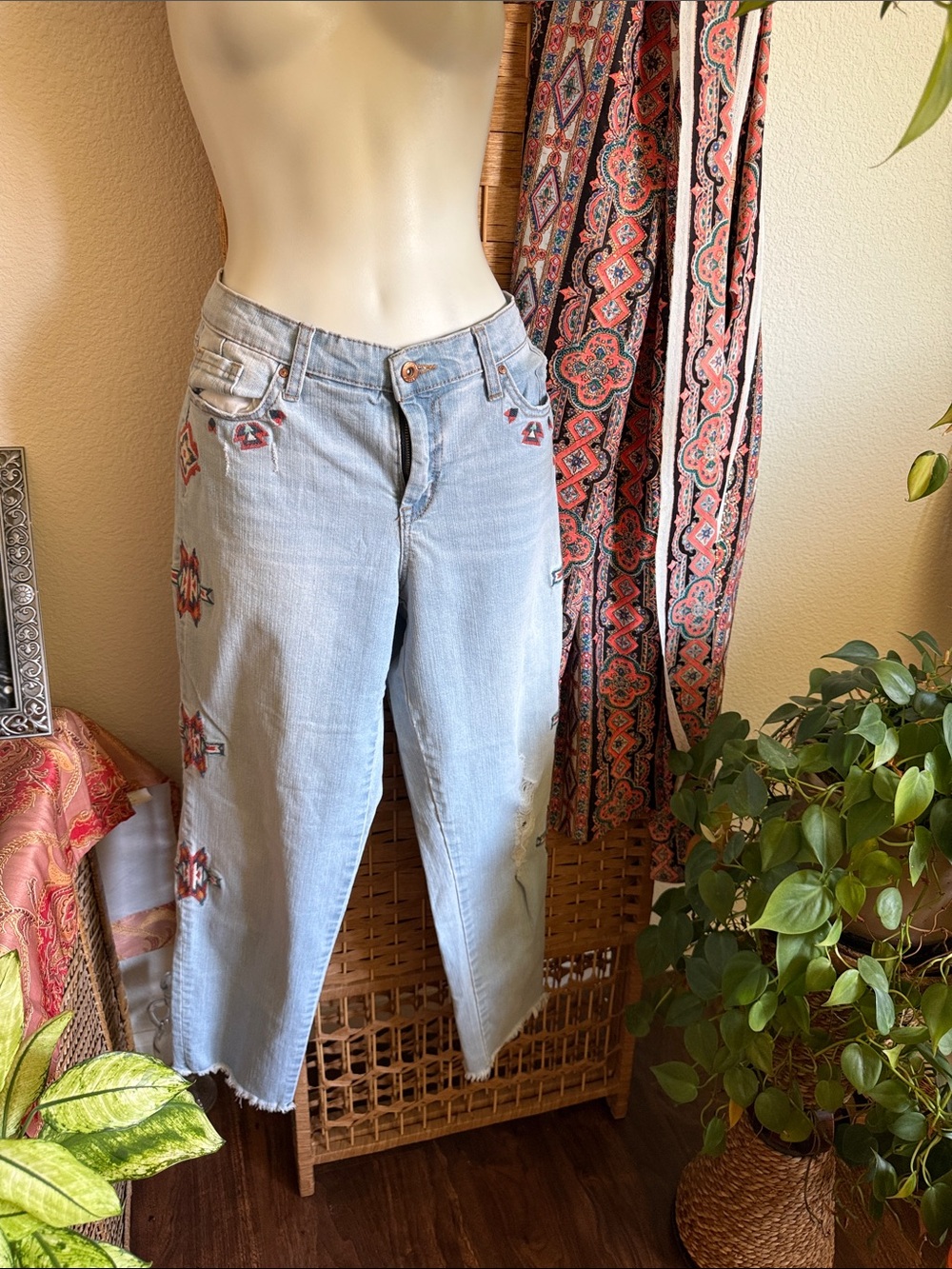 Jessica Simpson Light Blue Boyfriend Jeans